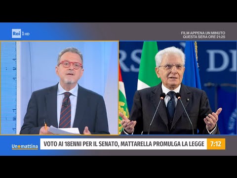 Voto ai 18enni per il Senato - Unomattina - 20/10/2021