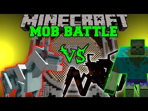 KIRIN VS MUTANT ZOMBIE & JUMPY BUG - Minecraft Mob Battles - Monster Hunter Mods