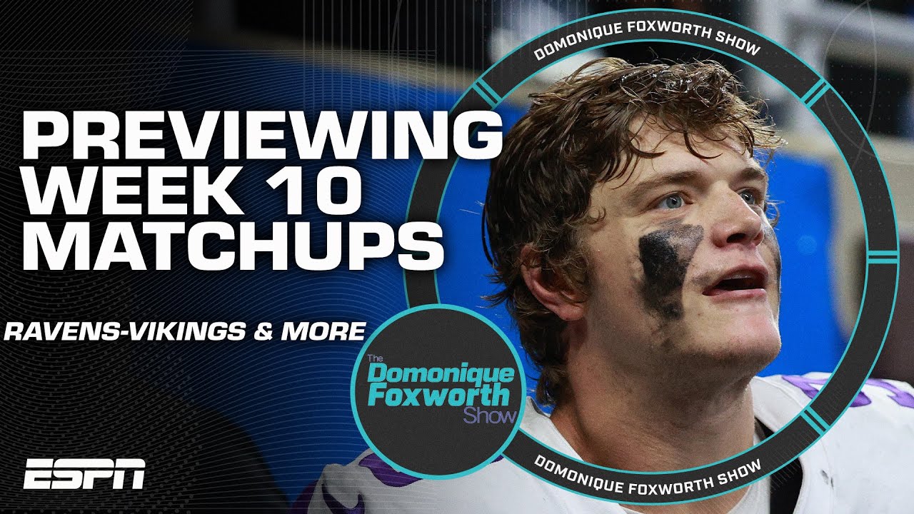 Week 10 PREVIEW: How will J.J. McCarthy look against the Ravens' defense? | Domonique Foxworth Show