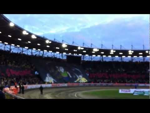 Oprawa przerwane derby lubuskie Lee Richardson Stal Gorzów - Falubaz Zielona Góra 44:21 13.05.2012