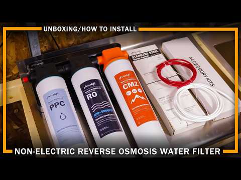 Easiest Way to Install RO Water Filter for Your Tiny Home, RV, Camper - Frizzlife M800 Install