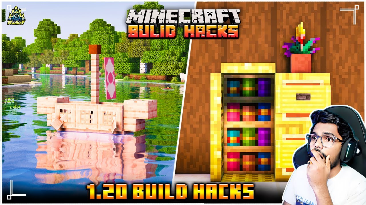 Mind Blowing Minecraft 1.20 Build Hacks | in Telugu | Maddy Telugu ...