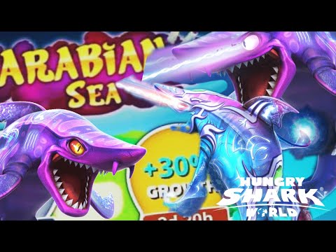 Dark Magic Shark Powerful, Strong Arabian Sea Live Contest! - Hungry Shark World