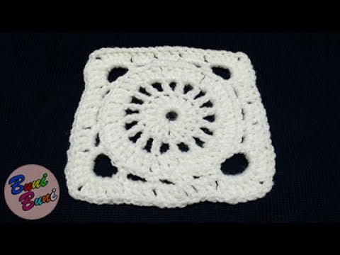 CROSETAT - Patratul bunicii - model roata(Granny Square)