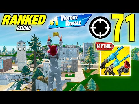 71 Elimination Solo Vs Squad "Ranked RELOAD” Gameplay Wins (NEW! Fortnite Chapter 7 PS4 Controller)