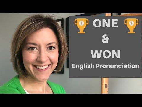 Part of a video titled How to Pronounce ONE 1️⃣ & WON - American English Homophone ...