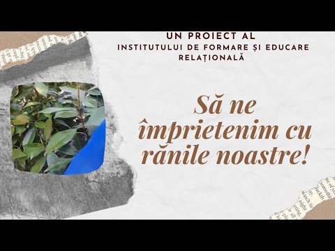 Să Ne Împrietenim cu Rănile Noastre - Daniela Dumitrescu - Psiholog Clinician
