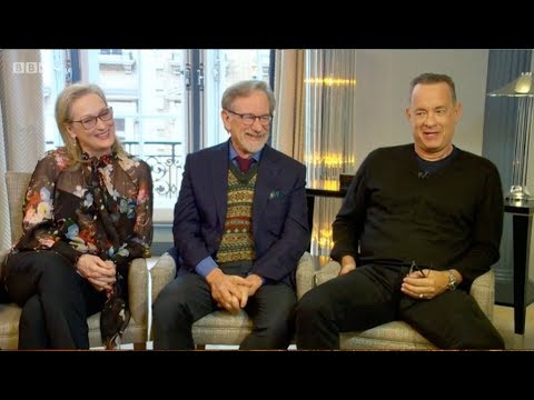 Meryl Streep, Tom Hanks, Steven Spielberg. The Andrew Marr Show. The Post, Oprah... BBC1. 14.1.2018