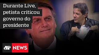 Haddad chama Bolsonaro de canalha