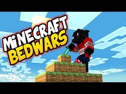 Minecraft [BedWars] L'isola Dei Dinosauri O.O[Attacco con tutto il team]