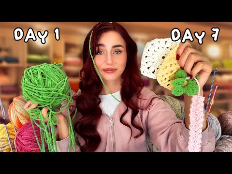 Ich habe in 7 Tagen Häkeln gelernt – Anfänger zu Pro in 1 Woche?! 🧶