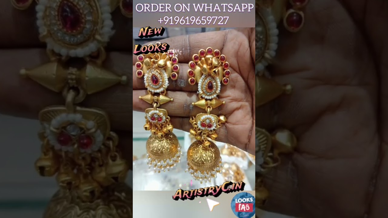 Akshara Style Golden Peacock Jhumkas Under Rs 620? Shop Latest Wedding Earrings 2025! Whatsapp +919619659727