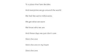 John Waite   She's the One Şarkı Sözü