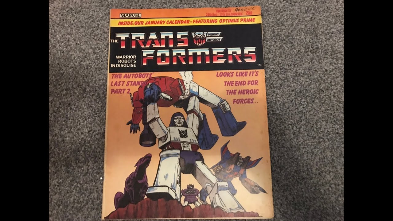 Transformers generation one no 8 complete marvel uk comic collection G1 alternate ending exclusive