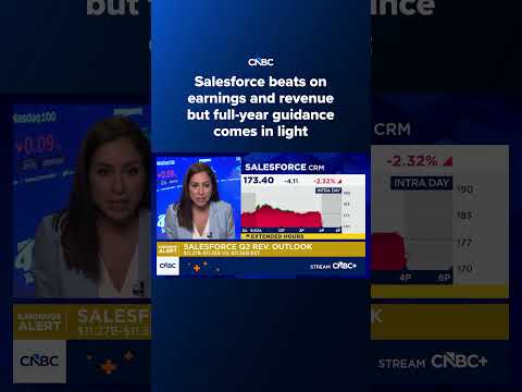 Salesforce beats on earnings and revenue but full-year guidance comes in light
