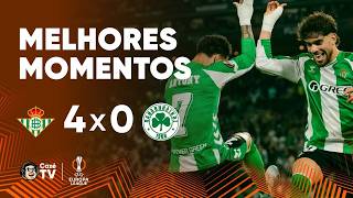MELHORES MOMENTOS: REAL BETIS 4 X 0 PANATHINAIKOS | EUROPA LEAGUE 2025/2026 | OITAVAS DE FINAL