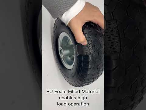 4.10/3.50-4 Solid Rubber Filled PU Foam Wheel and Tires for Generator Lawnmower