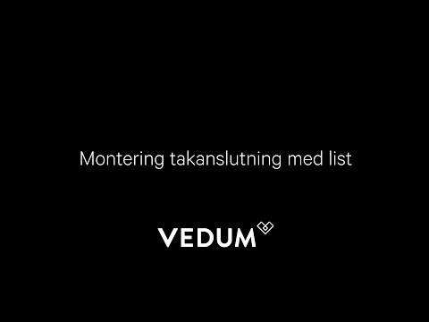 Vedum Kök & Bad - Montering takanslutning med list