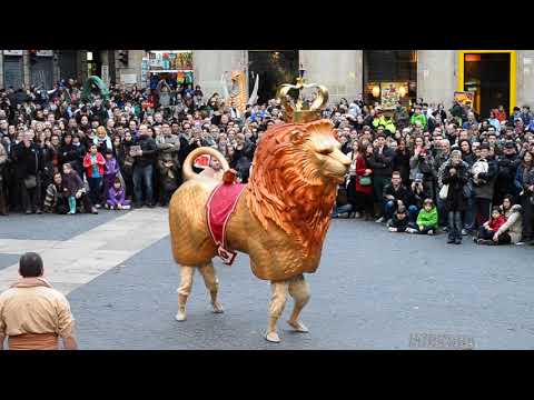 Lleó de Reus - Lluïment del Seguici Festiu de Reus per Santa Eulàlia de Barcelona (17/2/2013)