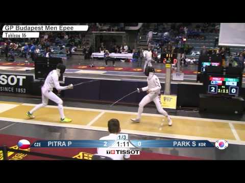 PITRA Pavel CZE vs PARK Sangyoung KOR L16 Budapest GP Mar 15, 2015
