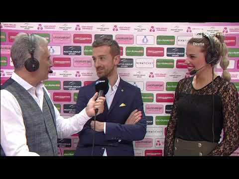 Zanini e Santarelli prima della Partita da Raisport