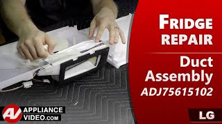LG Refrigerator Damper Issues - Insulation Duct Assembly Repair - Troubleshooting & Diagnostics