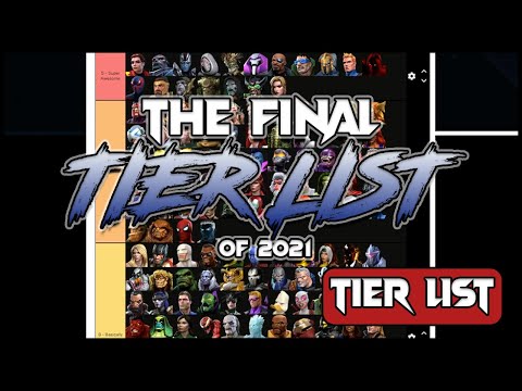 THE FINAL TIER LIST OF 2021! - 2021 Tier List - Marvel Contest of Champions