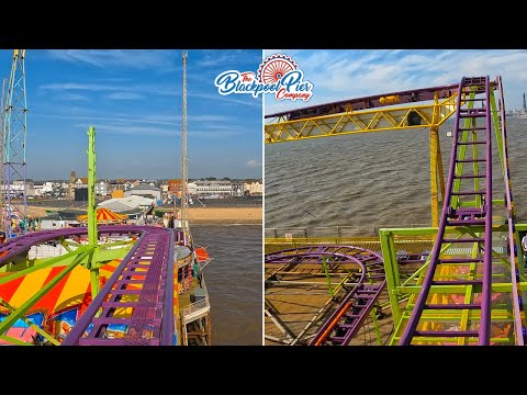 Crazy Coaster On-Ride POV 4K | South Pier Blackpool