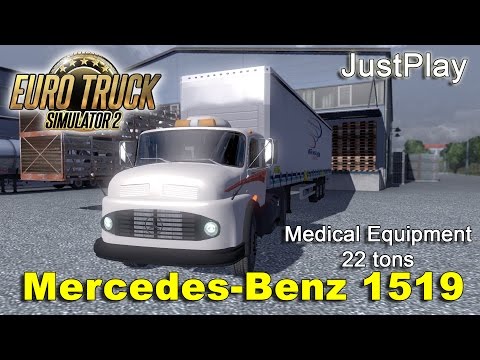 Euro Truck Simulator 2 - Mercedes Benz 1519 (reworked model) - ETS2 Gameplay