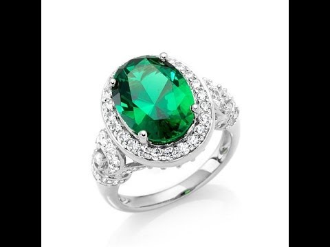 Victoria Wieck Absolute and Simulated Emerald Ring