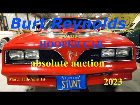 BURT REYNOLDS Hooper Car to be sold NO RESERVE #oldschool #pontiactransam