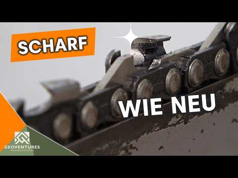 ANLEITUNG: So schärfst du deine Sägekette im Wald und Zuhause