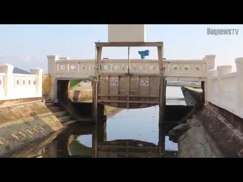 Comportas abertas nos canais afetam balneabilidade das praias de Santos