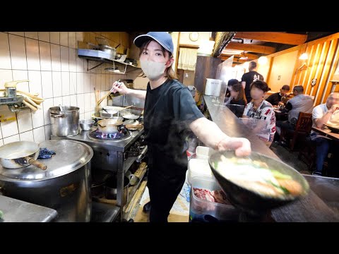 ¡Chuleta de cerdo con arroz! ¡Tempura! Un restaurante de udon rápido que apoya a los trabajadores de oficina es increíble 丨 Increíble comida rápida japonesa