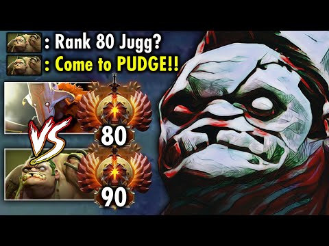 9K PUDGE VS 9K JUGGERNAUT - HOW TO HOOK RANK 80 JUGGERNAUT??! -Genius Pudge