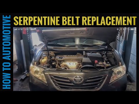 How To Change The Serpentine Belt On A 2006-2011 Toyota Camry With 2.4l Engine