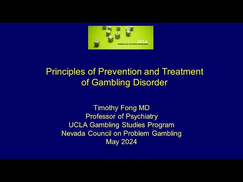 Principles of Prevention and Treatment of Gambling Disorder by ...