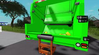 Roblox GFL Enviromental Mack EZ pack rear loader on trash only With a Euro Tipper