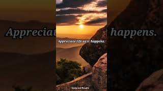 Appreciate Life | Motivational Quotes Video | Inspirational Quotes #quotes #shorts #motivation