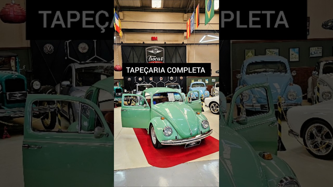 Tinha um detalhe que faltava para esse clássico ficar completo✨️ Fusca 1977 Verde Ilhéus 💚