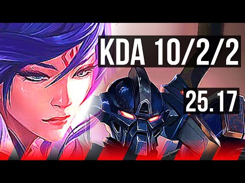 FIORA vs AATROX (TOP) | 73% winrate, 7 solo kills, 10/2/2, Dominating | KR Grandmaster | 25.17