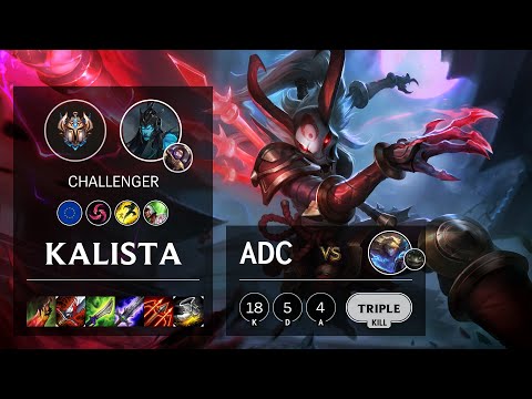 Kalista ADC vs Ezreal - EUW Challenger Patch 10.13