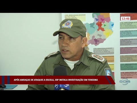 SSP instala investigação em Teresina devido a ameaças de ataques a Escola 11 04 2023