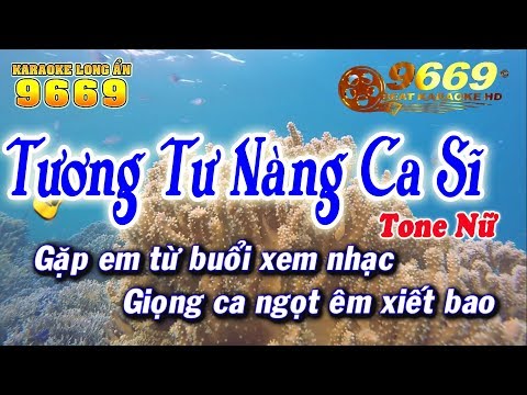 Karaoke Tương Tư Nàng Ca Sĩ | Tone Nữ | Nhạc sống KLA | Karaoke 9669