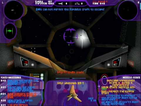 Playthrough of TIE Fighter Total Conversion Battle 2 Mission 1 - Respond to S.O.S