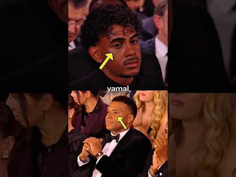 Réactions surprenantes au Ballon d'Or : Mbappé et Yamal déçus, Dembélé et Olisé en rient #shorts