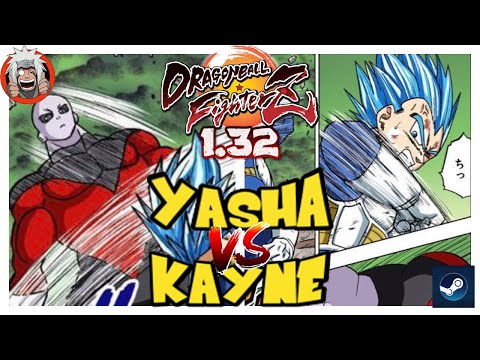 DBFZ Yasha vs Kayne (Jiren, VegetoSSB, A17) Vs (VegetaSSB, GokuGT, A18)
