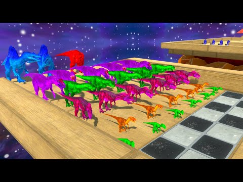 COLORED CARNIVORE DINOSAURS CHAMPIONSHIP - Animal Revolt Battle Simulator