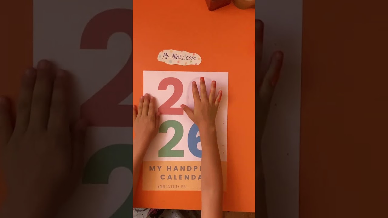2026 Handprint Calendar Craft | Fun DIY Keepsake Idea for Kids!