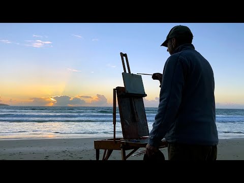 Painting Outdoors | En Plein Air at Sunset